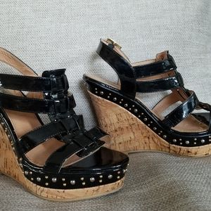STEVE MADDEN  Platform black sandals